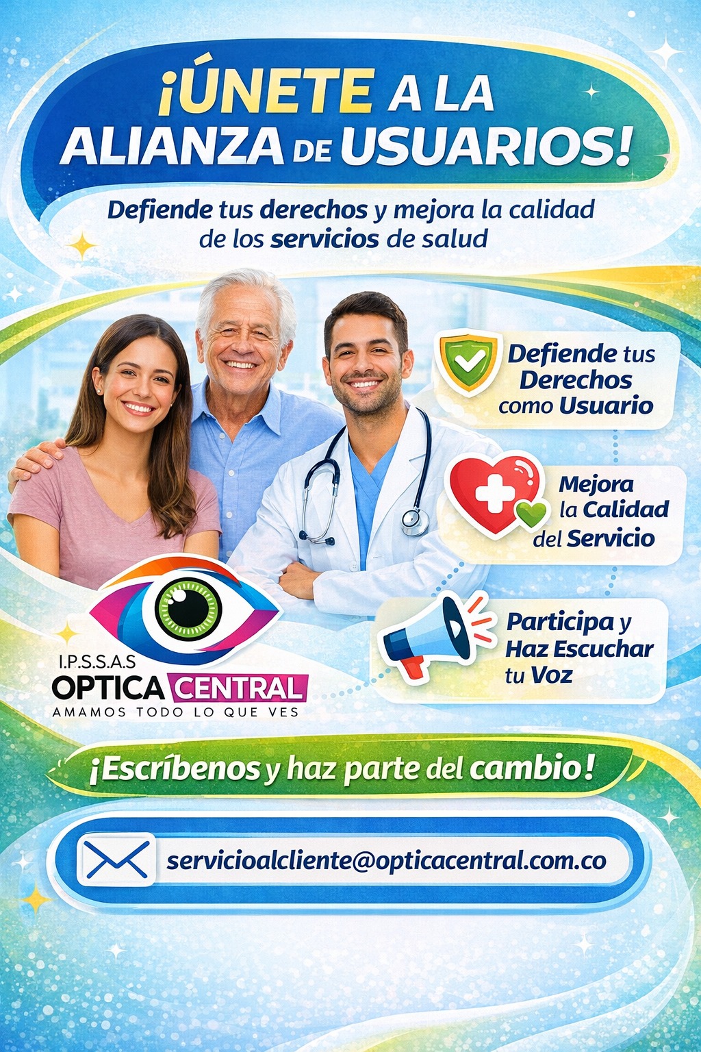 ¡Únete a la Alianza de Usuarios! Defiende tus derechos y mejora la calidad de los servicios de salud